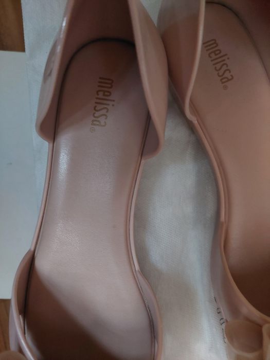 Buty , sandałki Melissa  pudrowo różowe  38