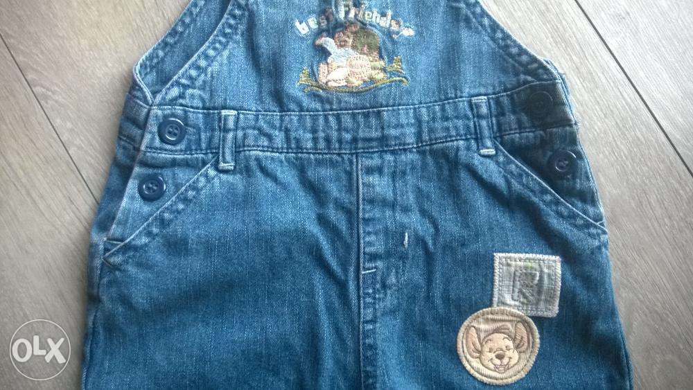 Ogrodniczki jeans Disney 3-6 m