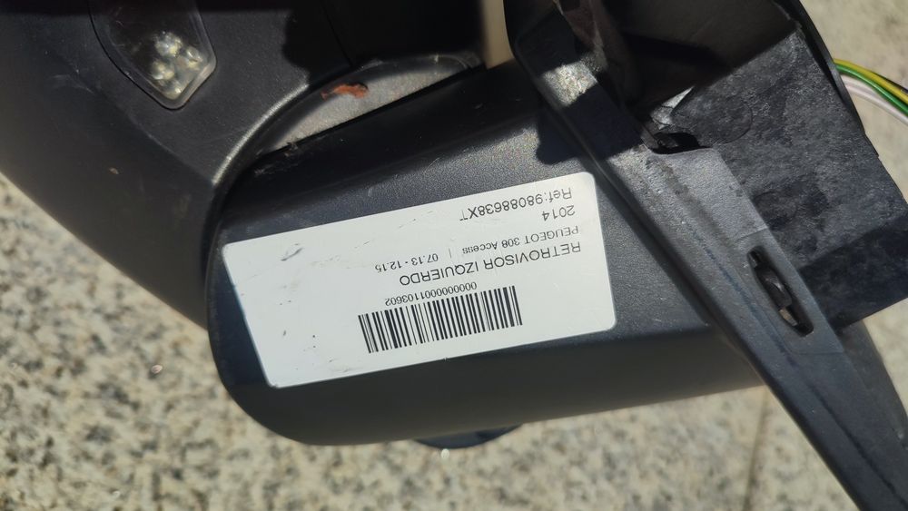 Retrovisor esquerdo Peugeot 308 Access 2014