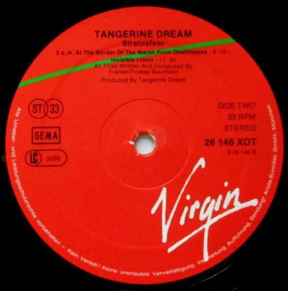 Tangerine Dream - Stratosfear