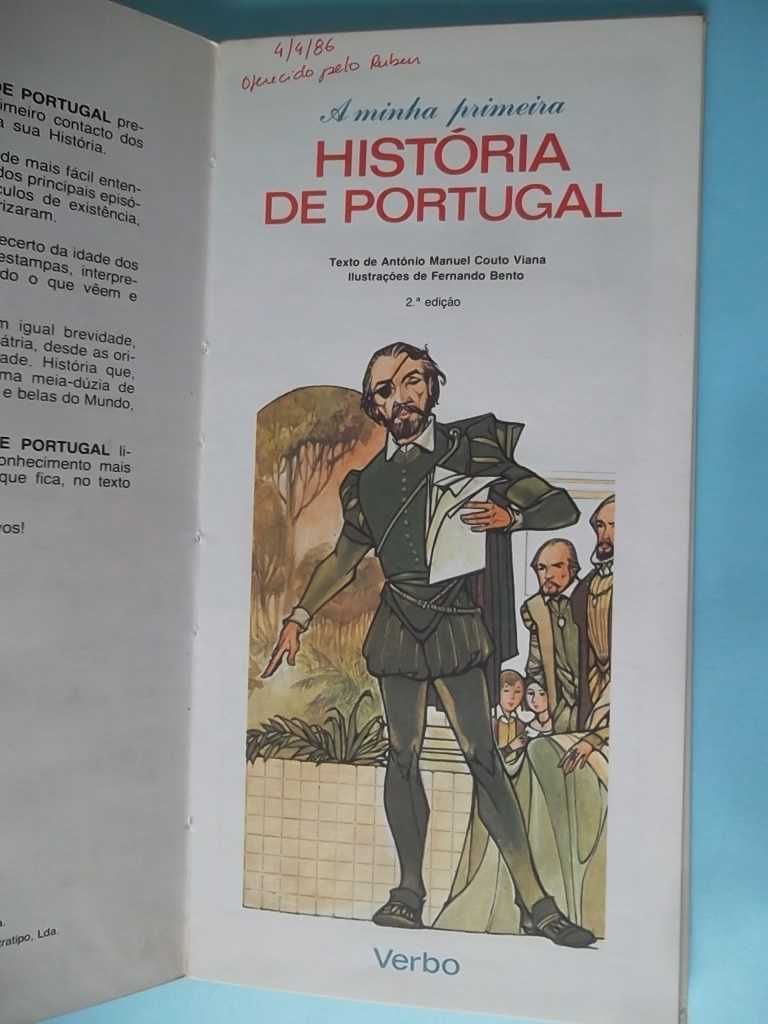 A Minha Primeira História de Portugal - Ilustrado por Fernando Bento