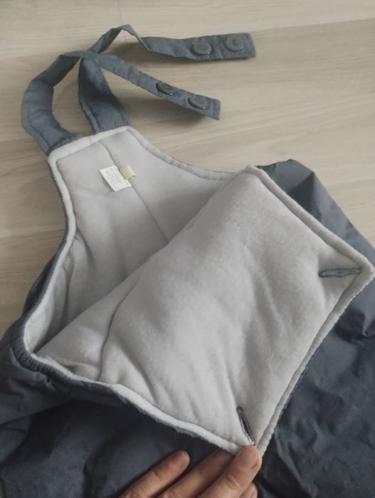 Spodnie zimowe na szelkach rozm 92