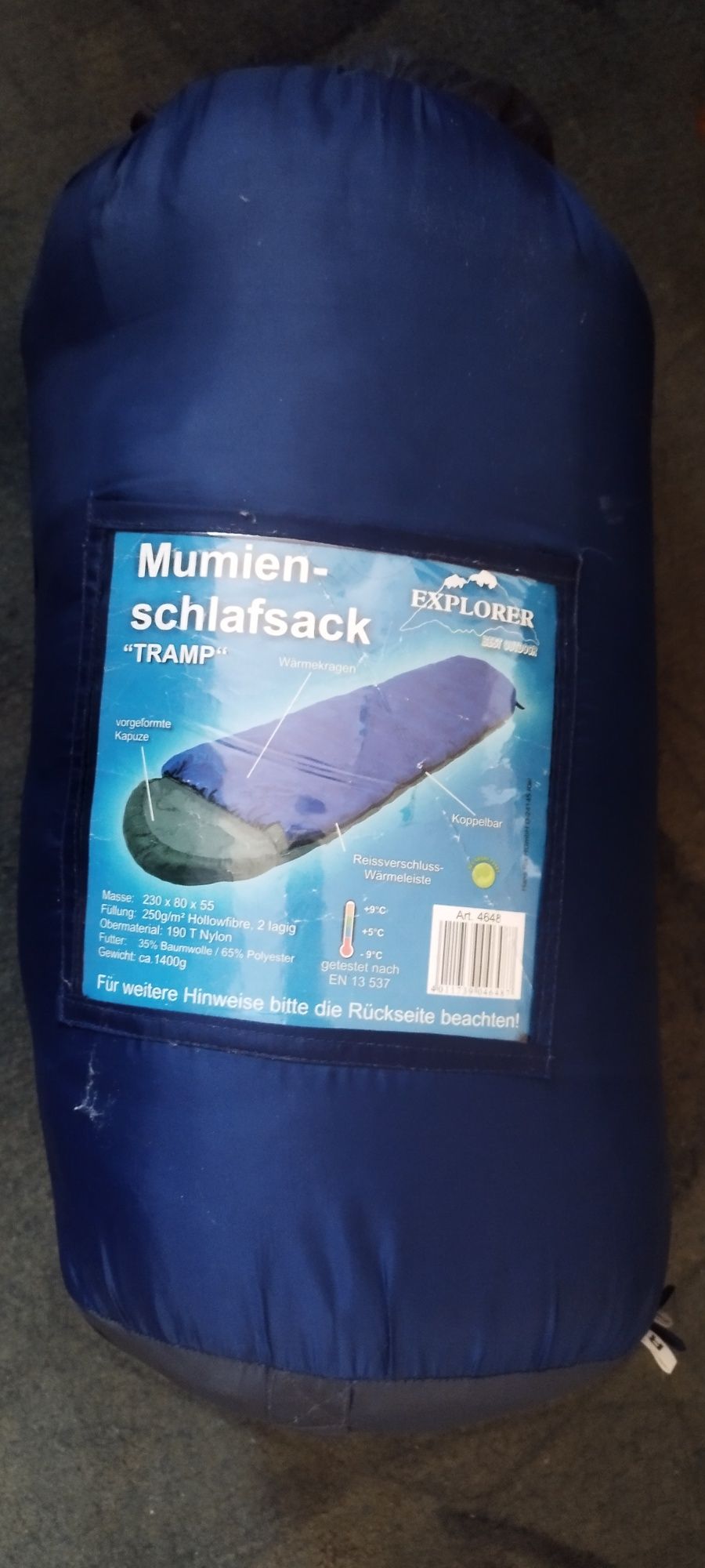 Śpiwor turystyczny  mumia