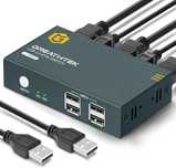 Przełącznik greathtek usb 20 kvm switch 2 port 4k 60hz