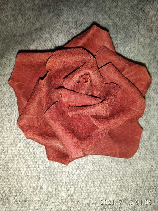 Роза Брошка заколка прикраса ручна робота вінтаж ретро бохо