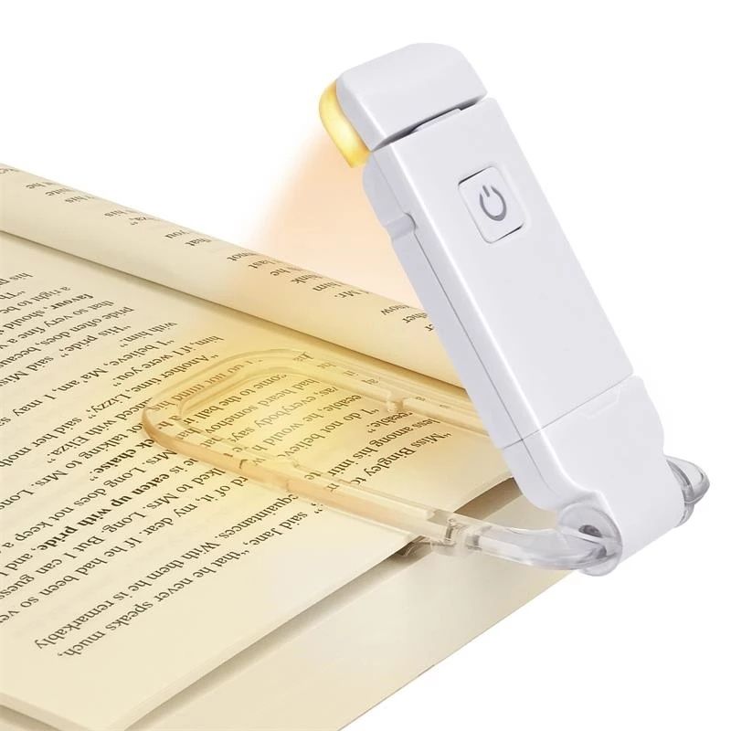 Білий Usb ліхтарик для читання портативний подарунок новорічний