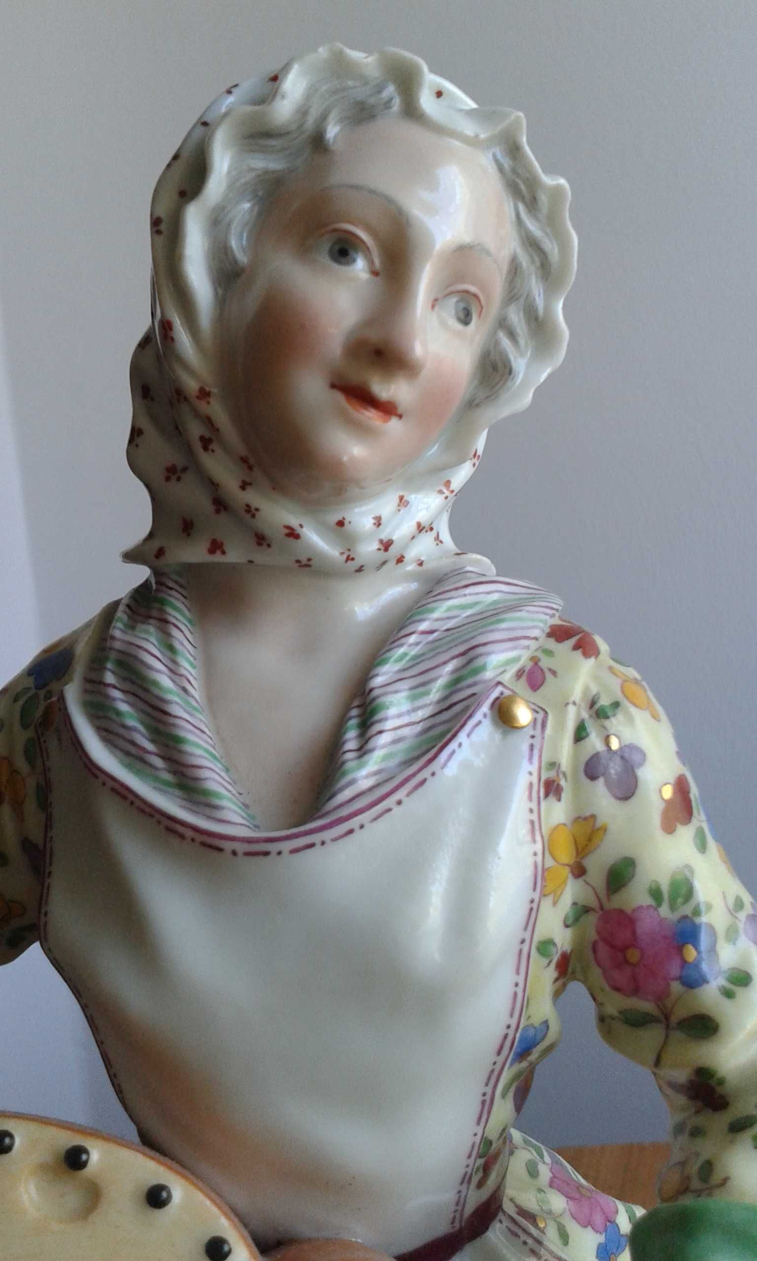 Figura antuga de porcelana Meissen