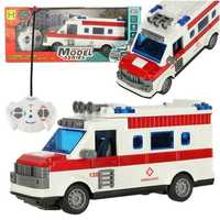 Ambulans karetka pogotowia dla dzieci zdalnie sterowana na pilota