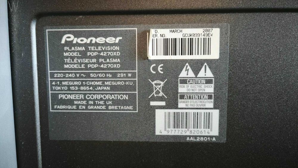 Телевізор PIONEER PDP-4270XD