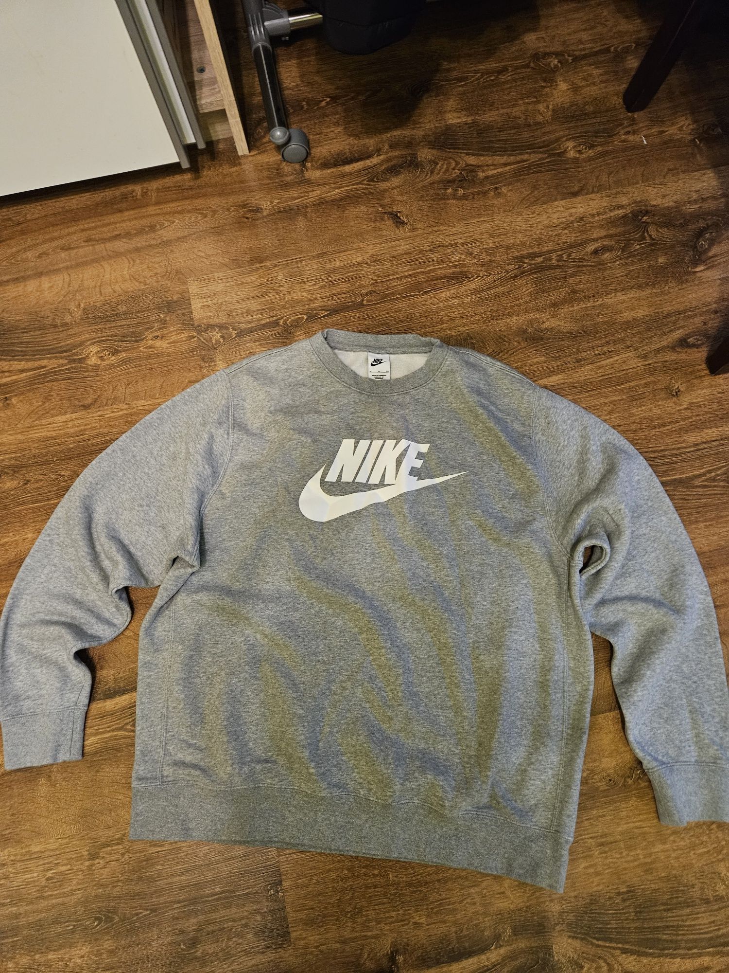 Bluza Nike XL szara ciepła bawełna