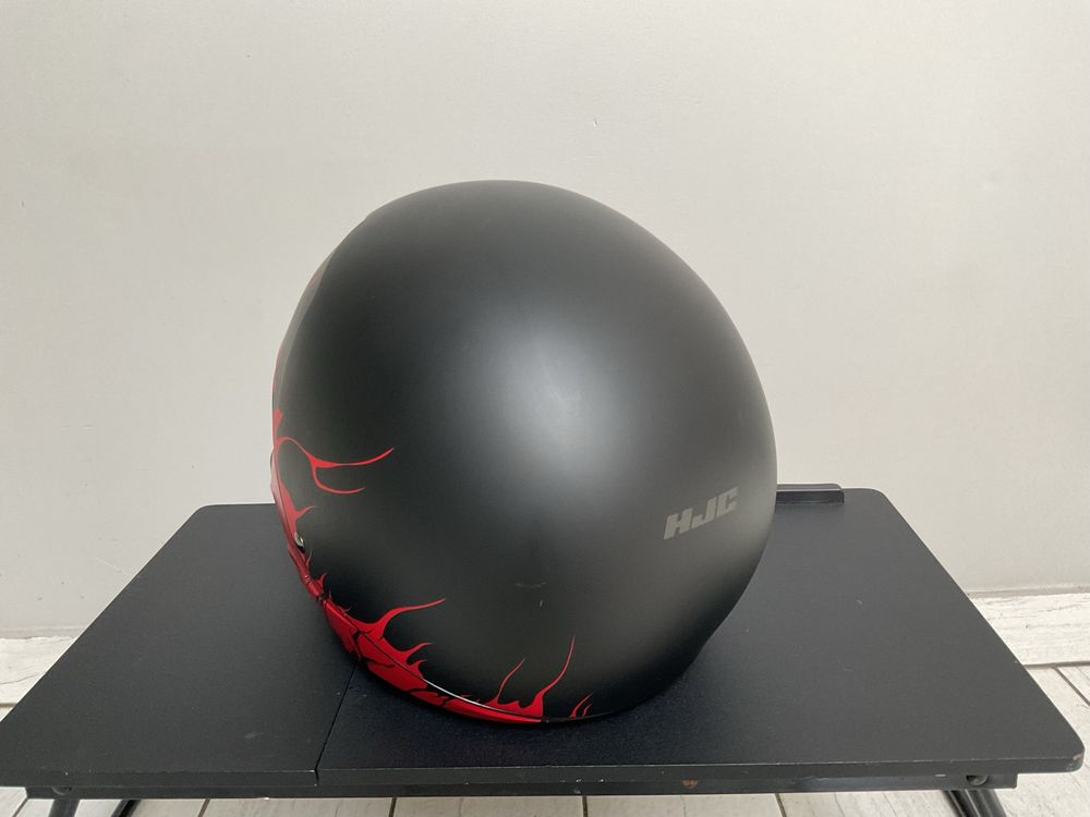 Kask motocyklowy HJC i20 Venom Black Red rozm. M BDB