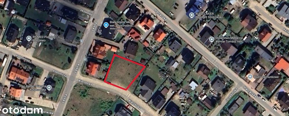 Działka budowlana Bolszewo ul.Wierzbowa 952 m2