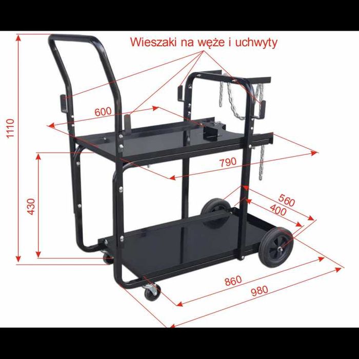 CARRINHO SOLDA MIG/ TIG/ PLASMA