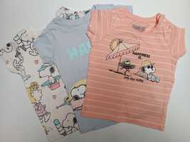 Koszulki, t-shirty Snoopy r. 74