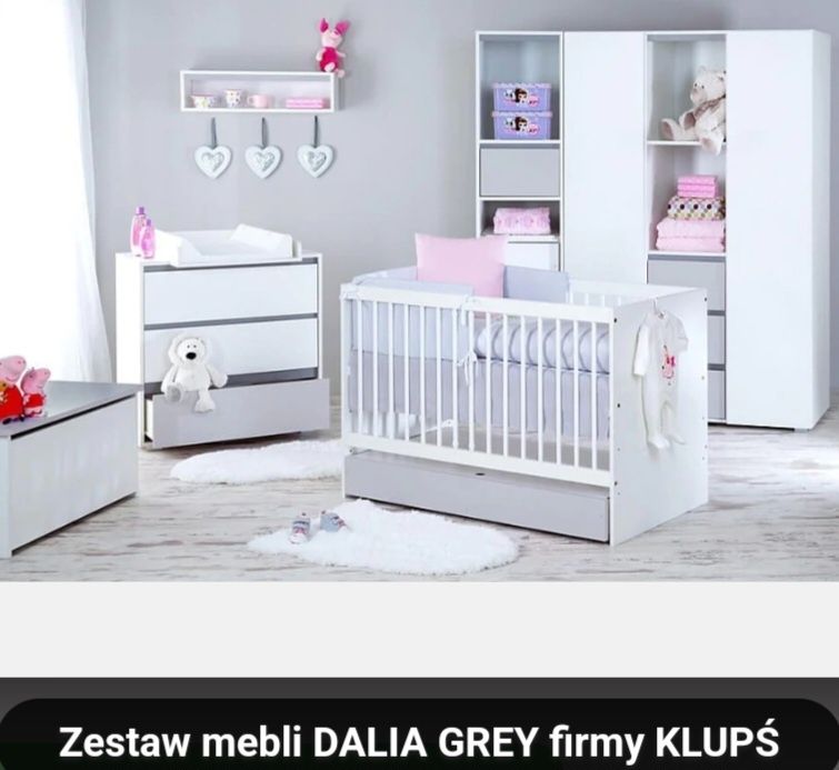 Łóżeczko 120x60 z szufladą + skrzynia na zabawki