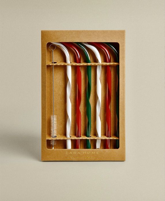 Palhinhas De Acrílico Multicoloridas (PACK DE 6) Zara Home NOVO