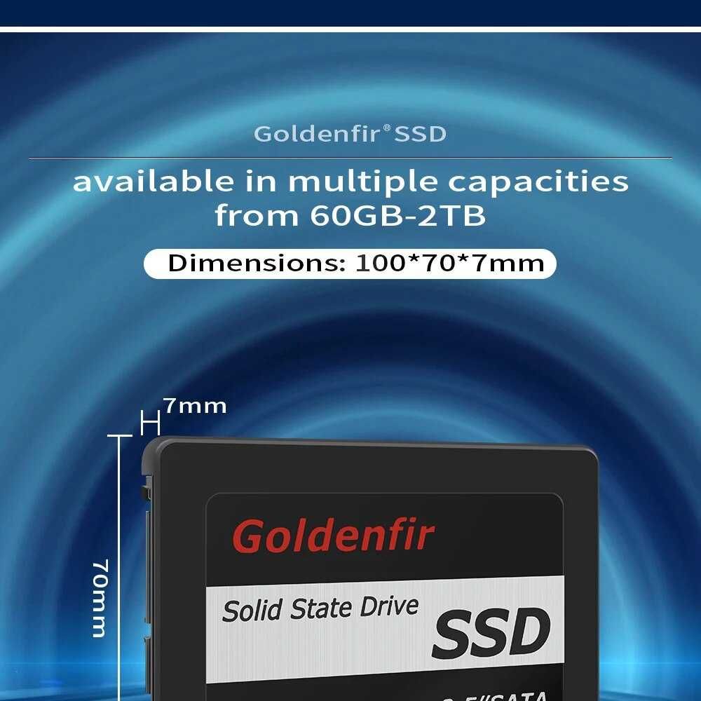 Новий  накопичувач 120 ГБ. Goldenfir SSD 2,5 ' 2,5 SATA III