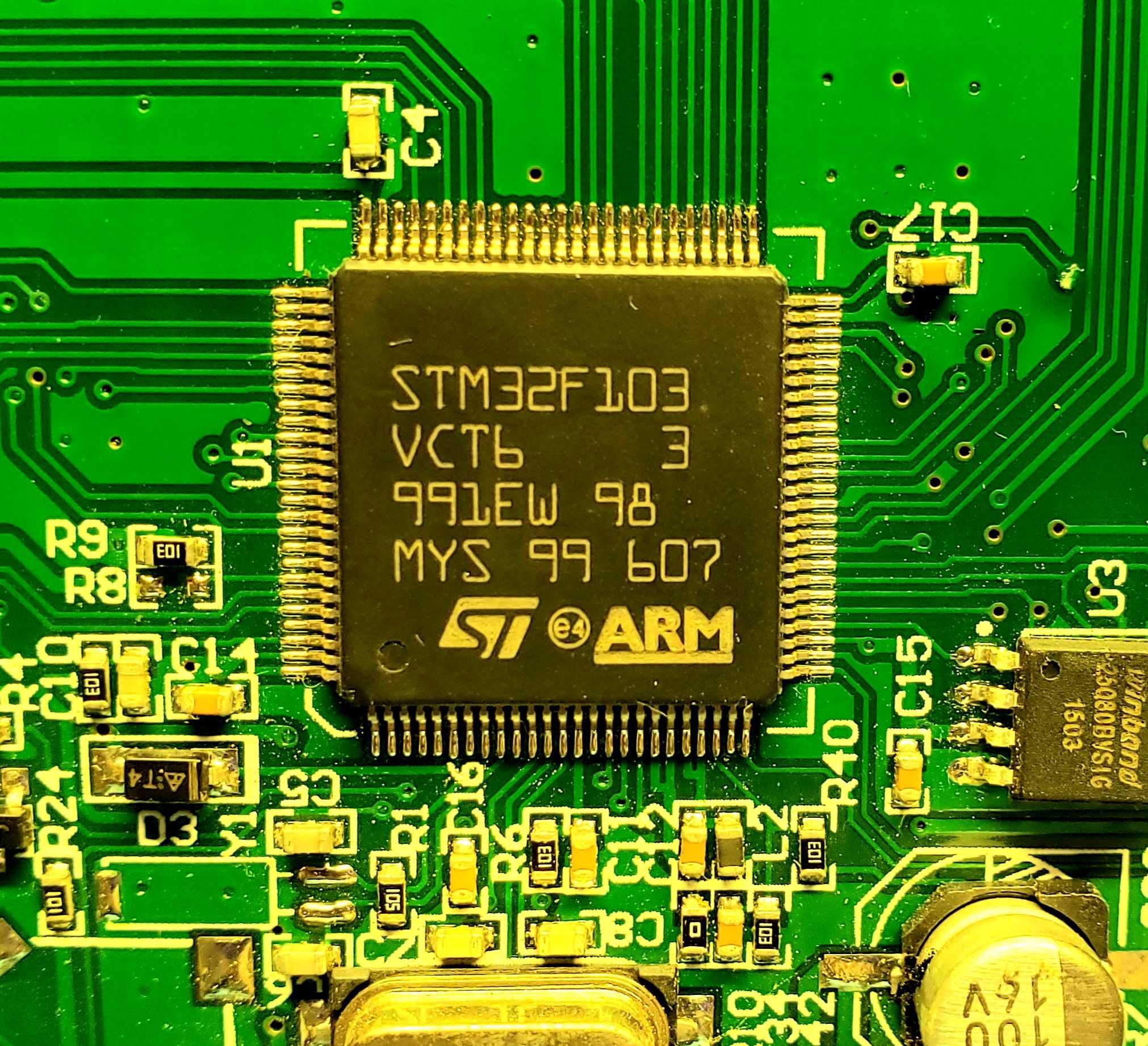 STM32F + платы тачскрин.