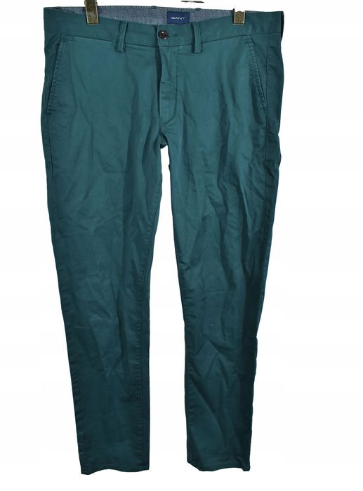 Gant Męskie Spodnie Chinosy Slim Fit W32 L32