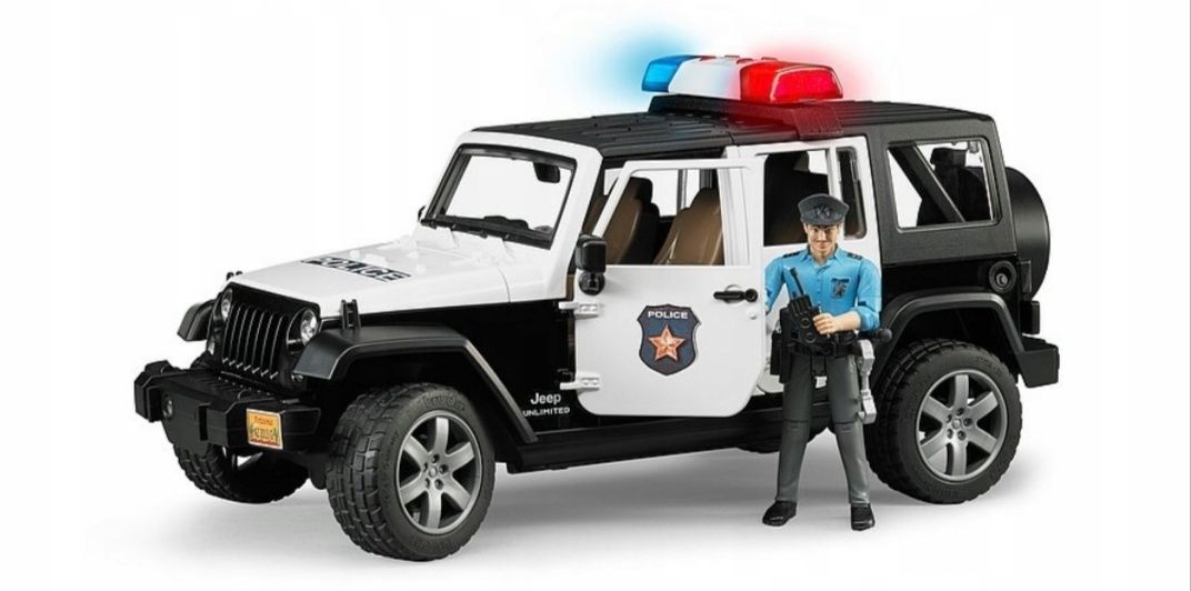 BRUDER 02526 Jeep Wrangler policyjny USA