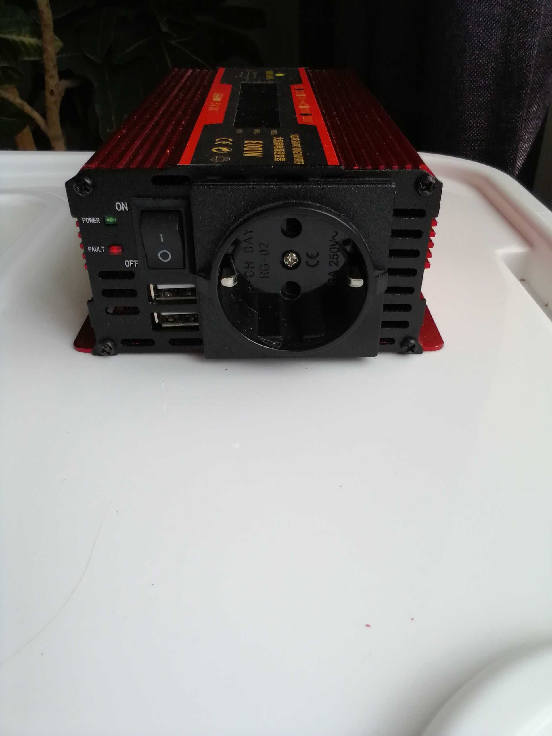 Інвертор DDRADOM 800W+USB ,,чистий синус