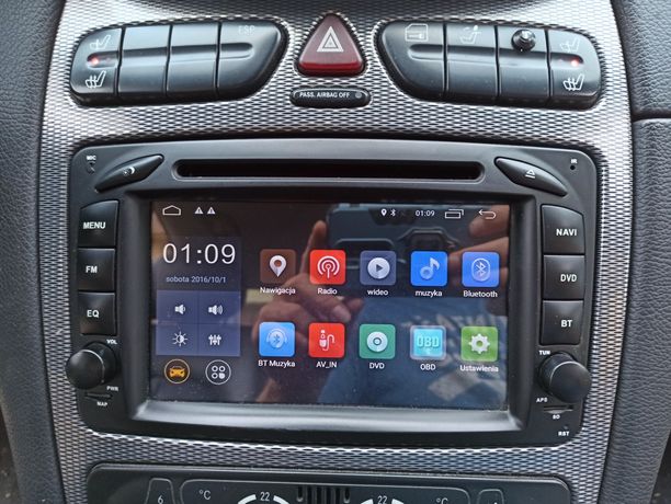 Mercedes CLK w209 c klasa w203 radio android nawigacja