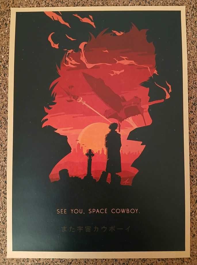 Poster - Cowboy Bebop: Spike Spiegel (papel kraft 30x42 cm)