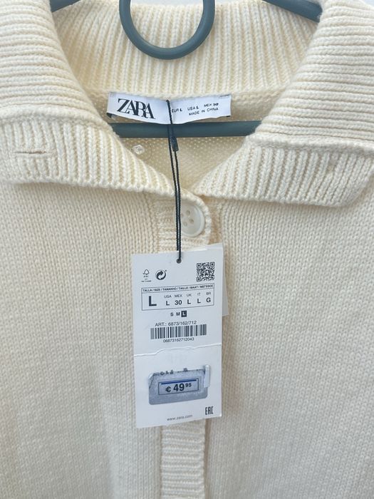 Теплий вязаний ромпер комбінезон шерсть Zara