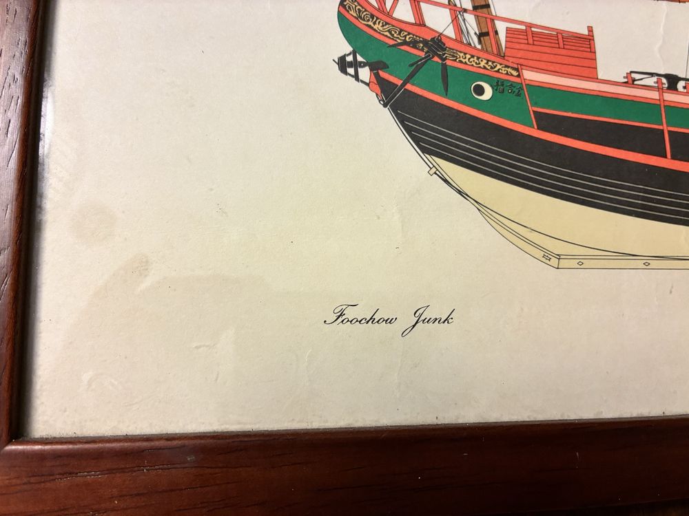 Quadro com imagem de barco
