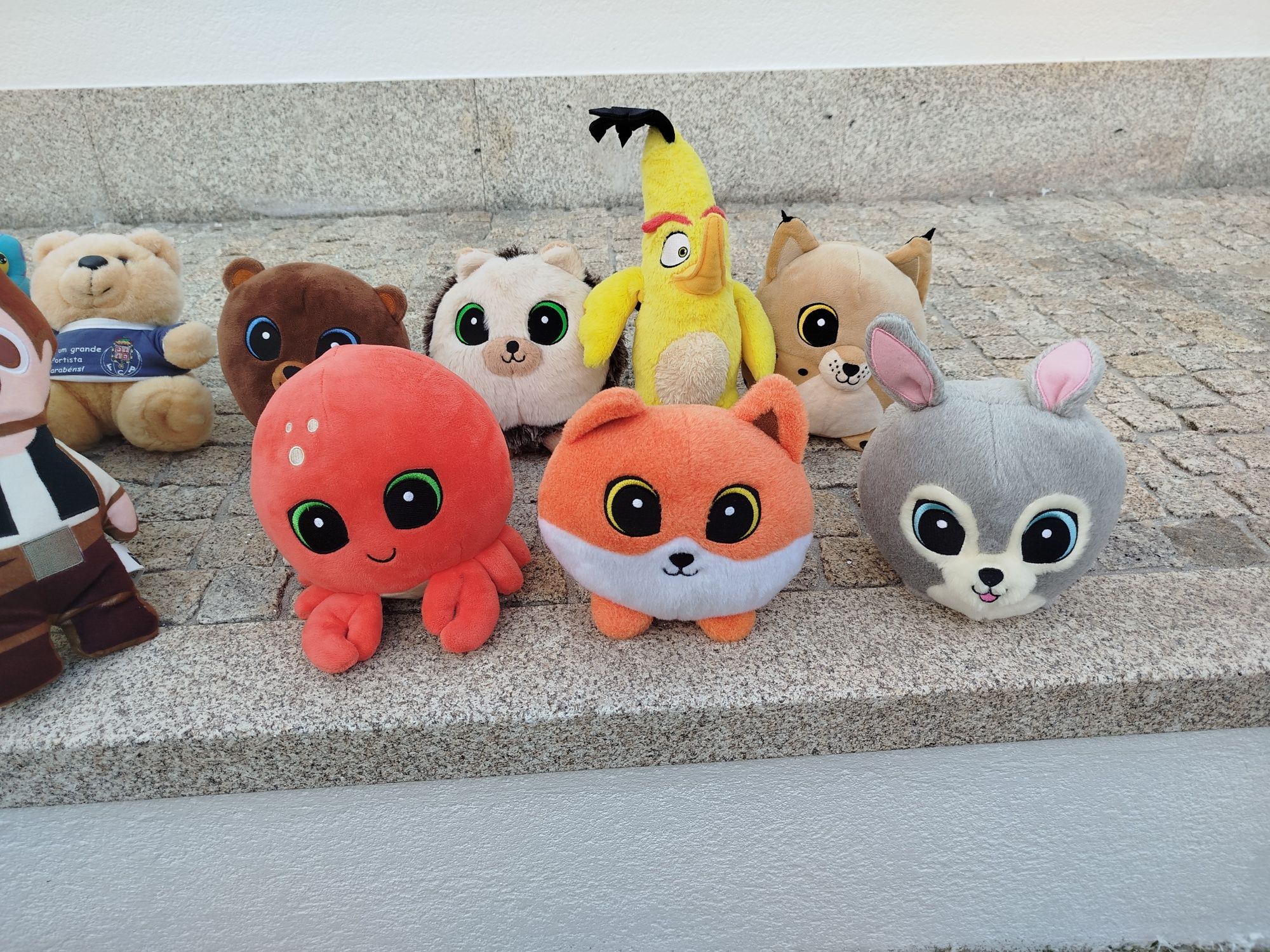 Peluche - todos que estão nas fotos