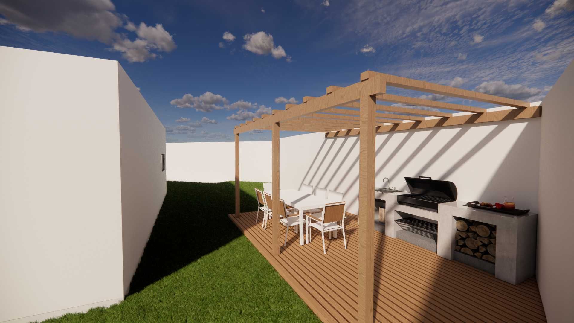 Moradia T3 Nova com  Piscina e Vista de Campo/  Matas -Lourinhã