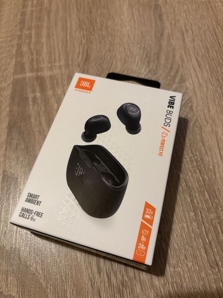 Nowe słuchawki JBL VIBE BUDS czarne