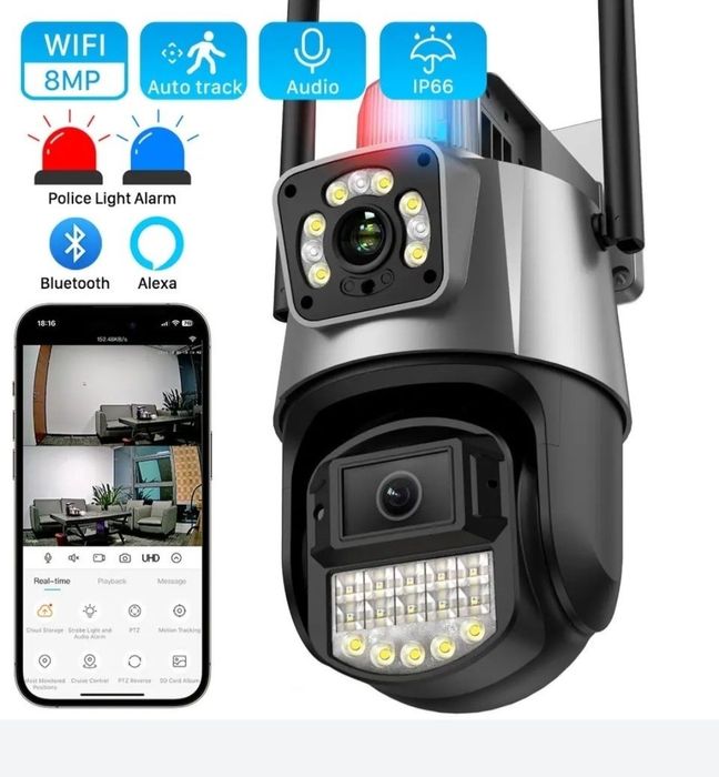 Поворотная Wifi камера
видеонаблюдения