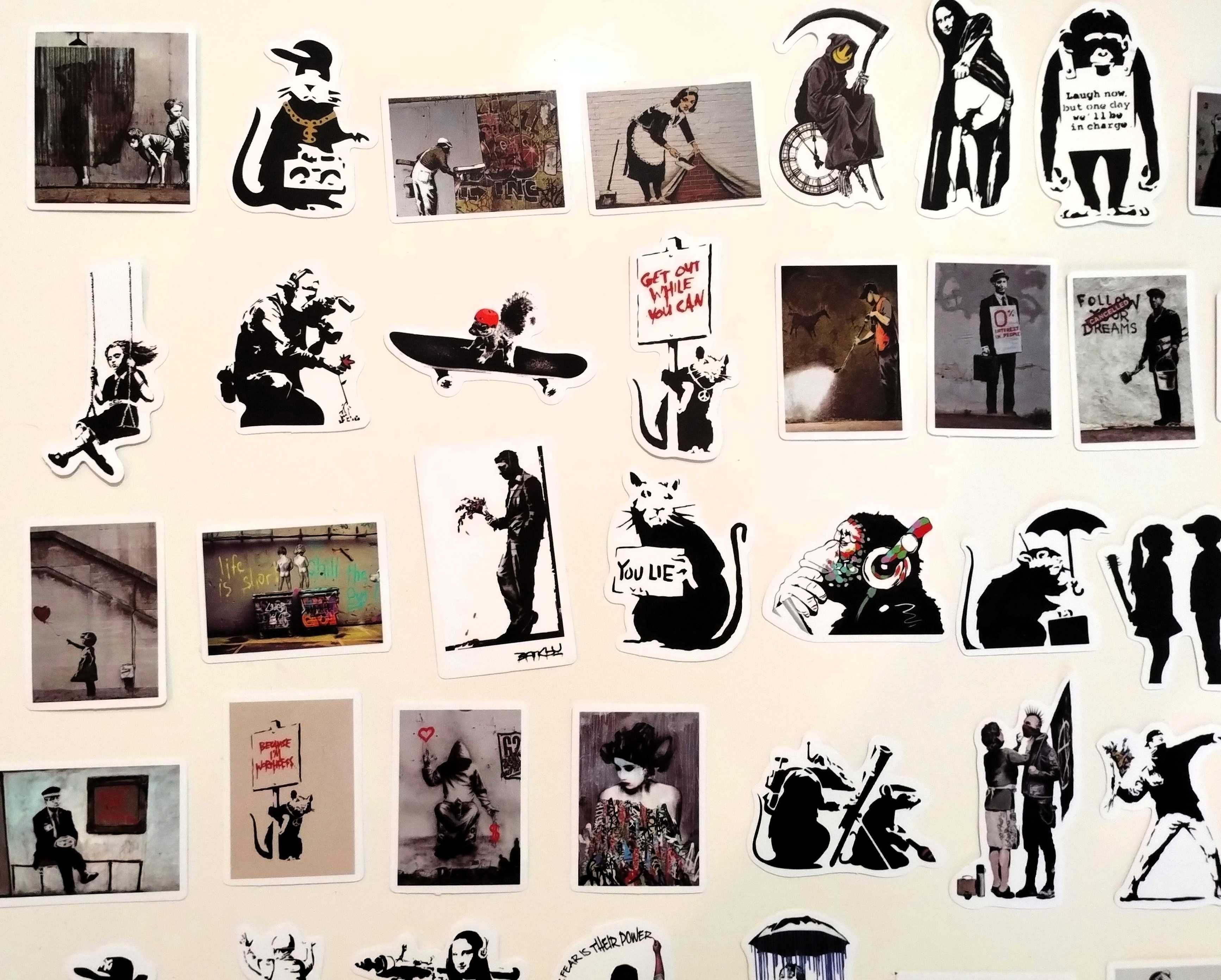 Pack 67 Stickers Banksy