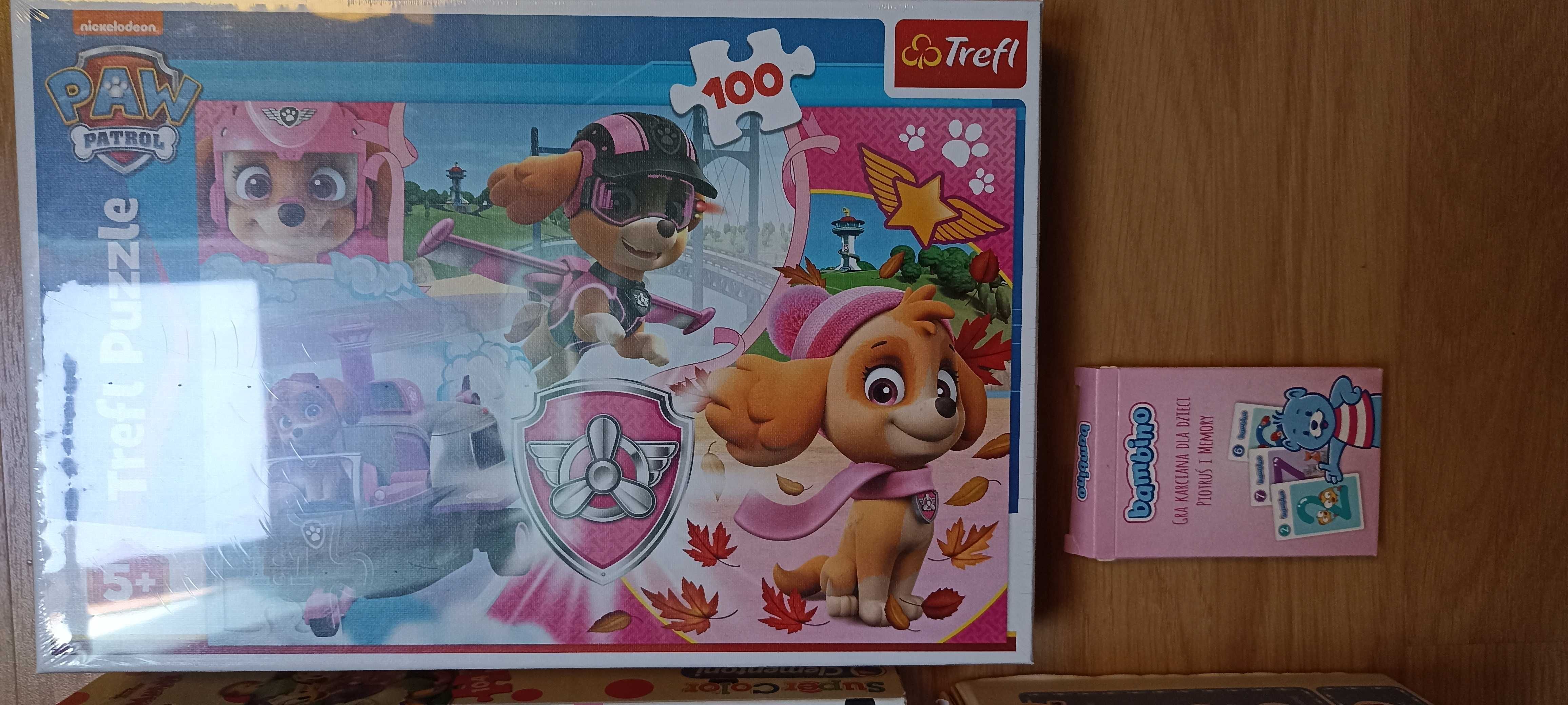 3xpuzzle czuczu Mapa świata Psi Patrol Minnie karty Piotruś Bambino