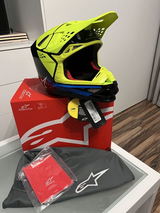 Kask Alpinestars SM8 Supertech Factory Black MX(cross,quad,enduro,mtb)