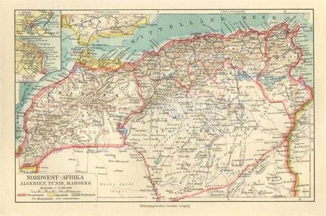 Afryka  stare, oryginalne XIX w. mapy