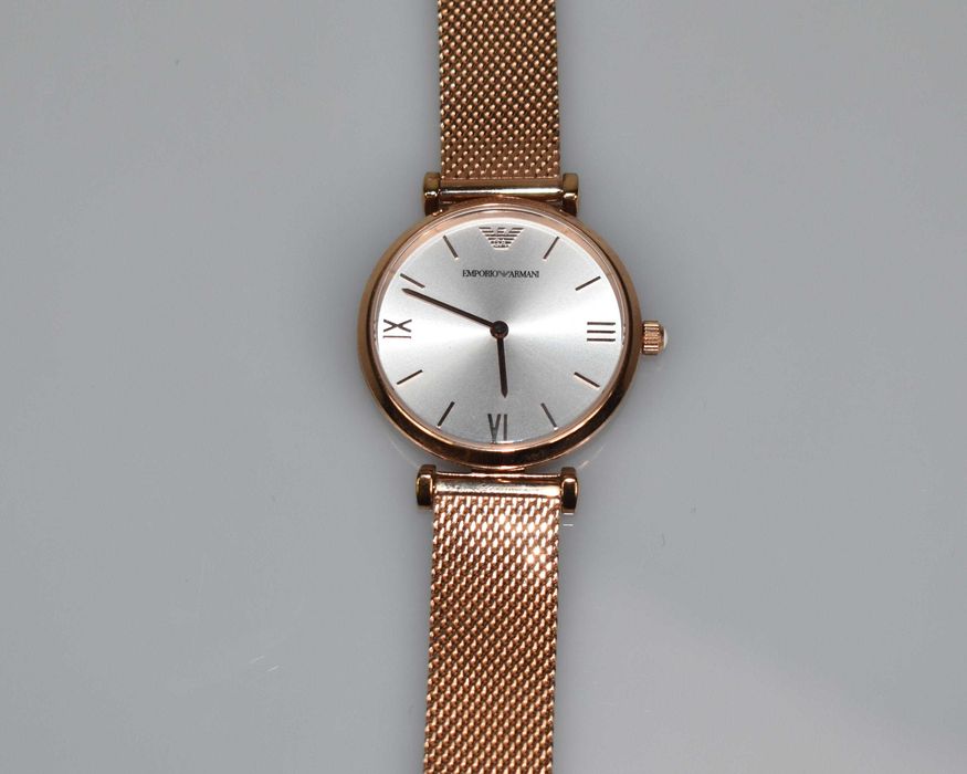 Emporio Armani Damski Zegarek Kwarcowy AR1956 – Różowe Złoto