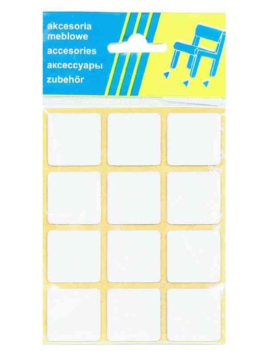 Podkładka Filcowa Blister Biała 28*28Mm - 12Szt