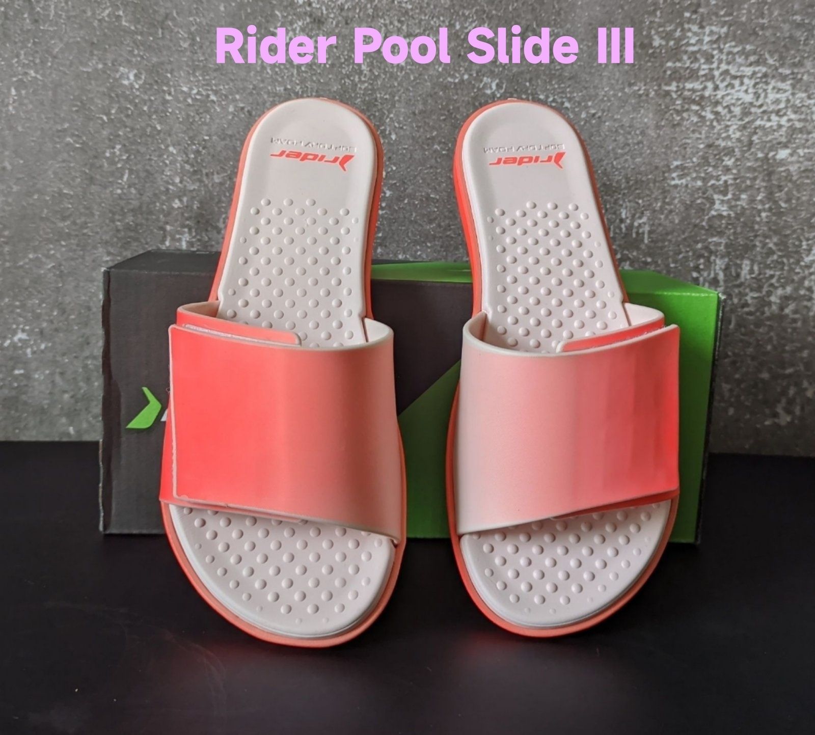 Шльопанці жіночі Rider Pool Slide рожеві сланці оригінал Бразилія