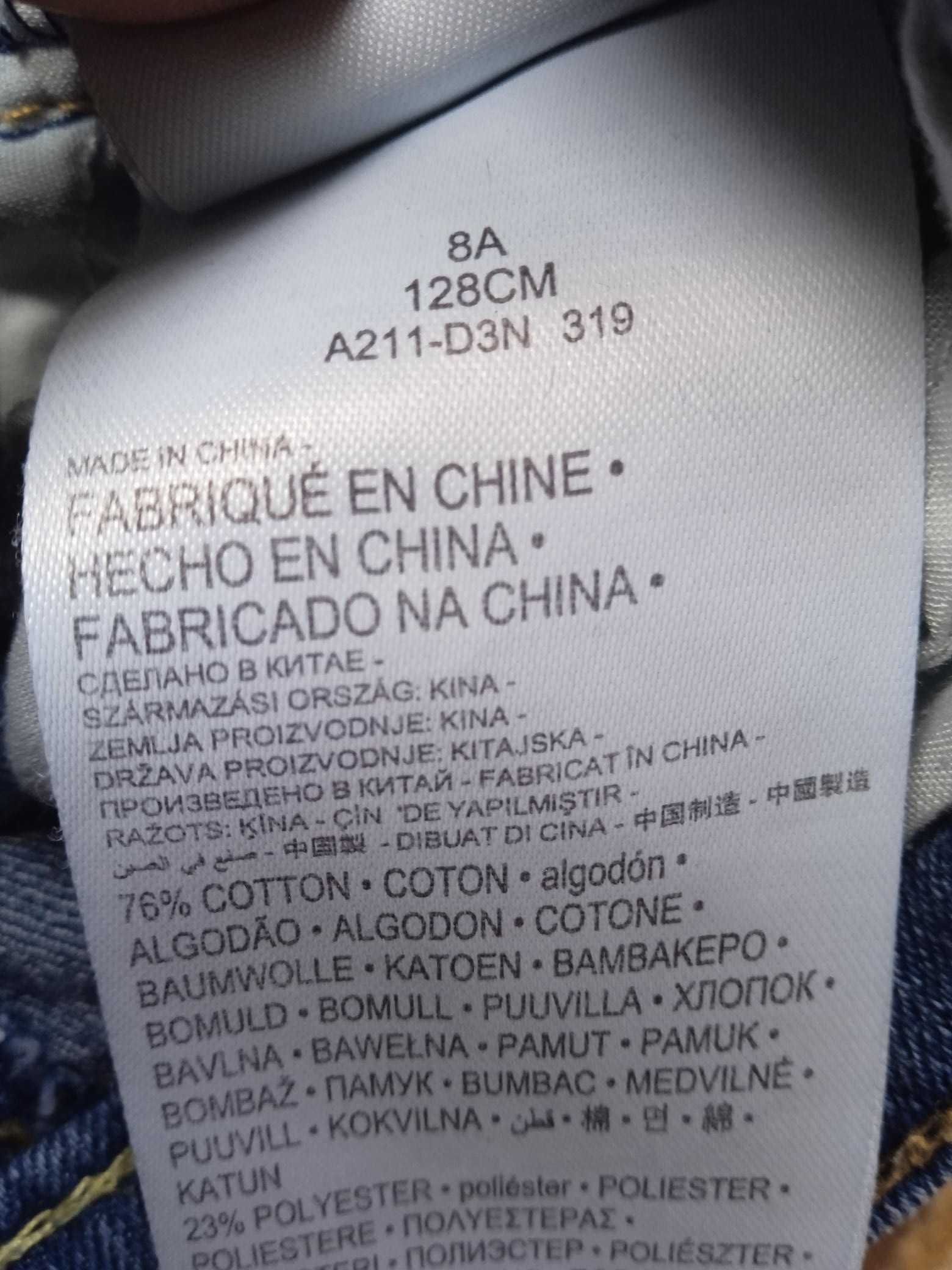 Spodnie Levi Strauss 128 cm chłopięce