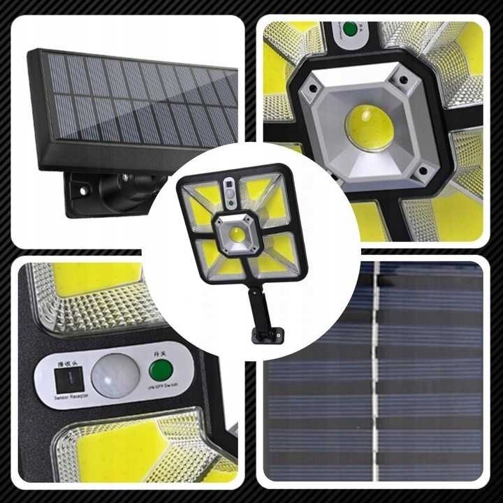 LAMPA SOLARNA LED +Pilot Czujnik Ruchu Zmierzchu 600W MOCNA WYSYŁKA24h