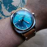 Zegarek Geckota Pioneer Mechanical Aqua Sunburst