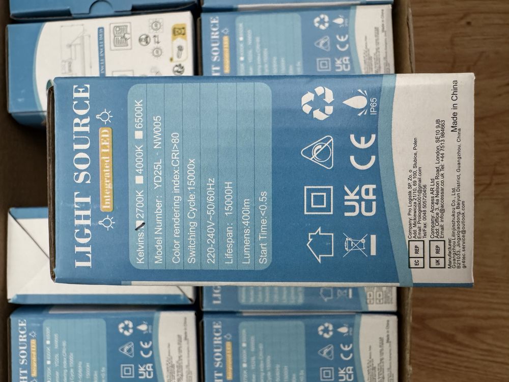 Oświetlenie LED sufitowe GR4TEC 5W – IP65 – 400lm – Biała oprawa