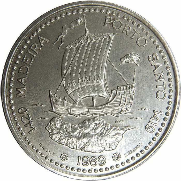 Madeira - Porto Santo  - - - 100$00 - 1989 - - - - - Moeda