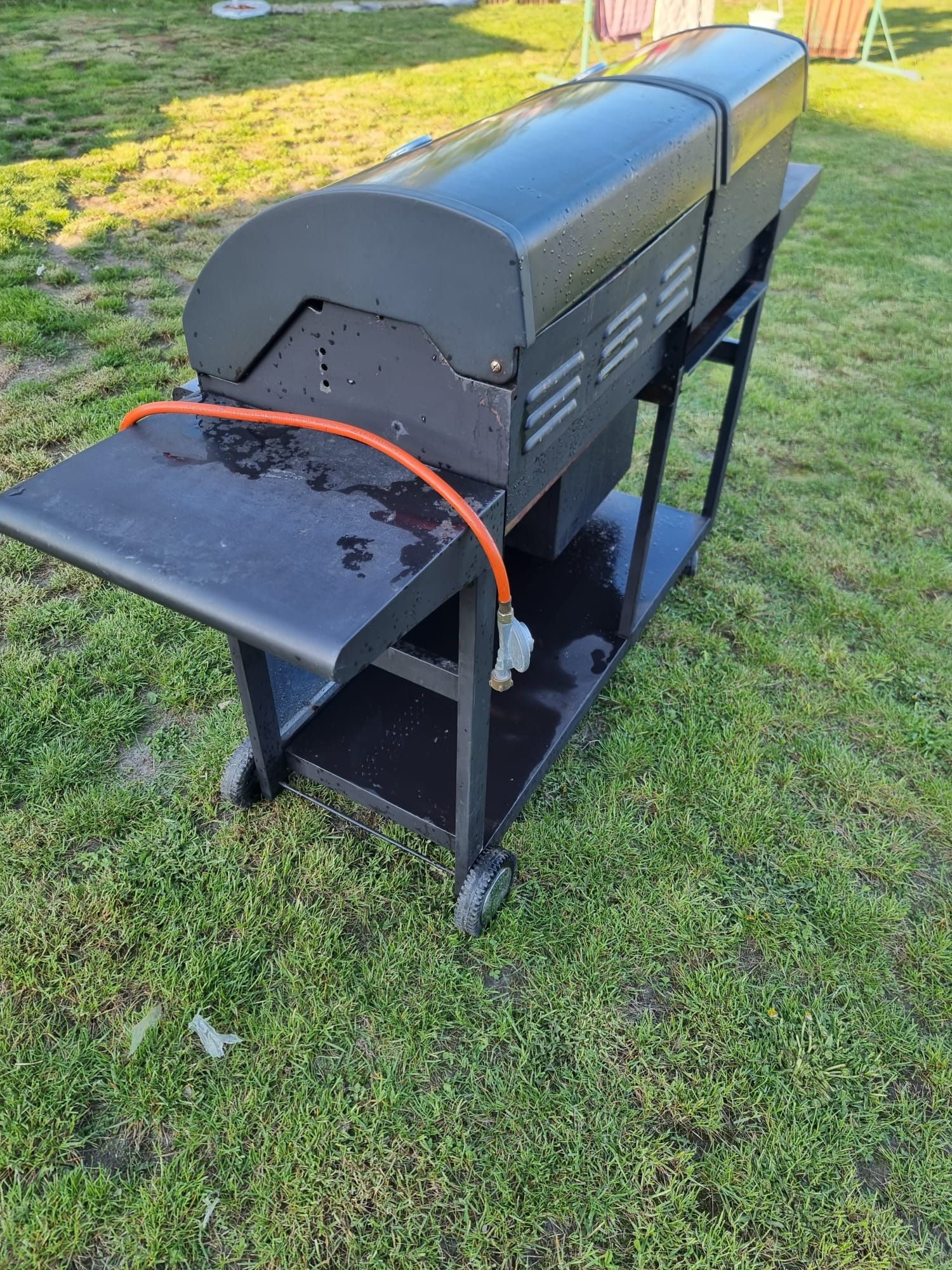 Grill gazowy 3 palnikowy i węglowy. 2 w 1