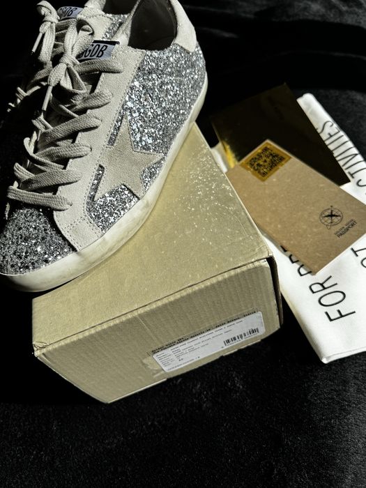 Кеди Golden Goose Silver Розмір 40 Голден Гус оригинал новые