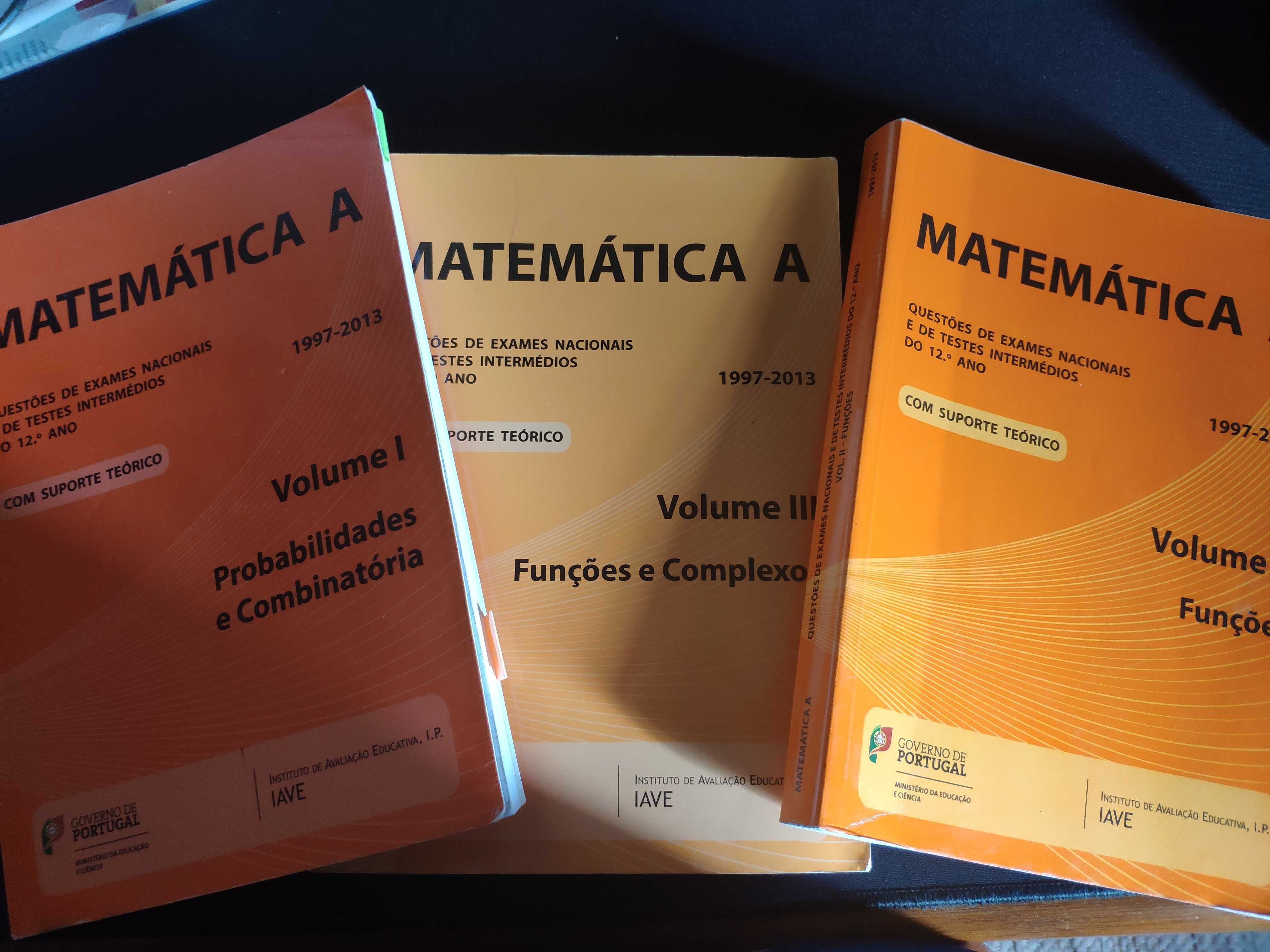 Matemática A - Questões de exames nacionais e testes intermédios