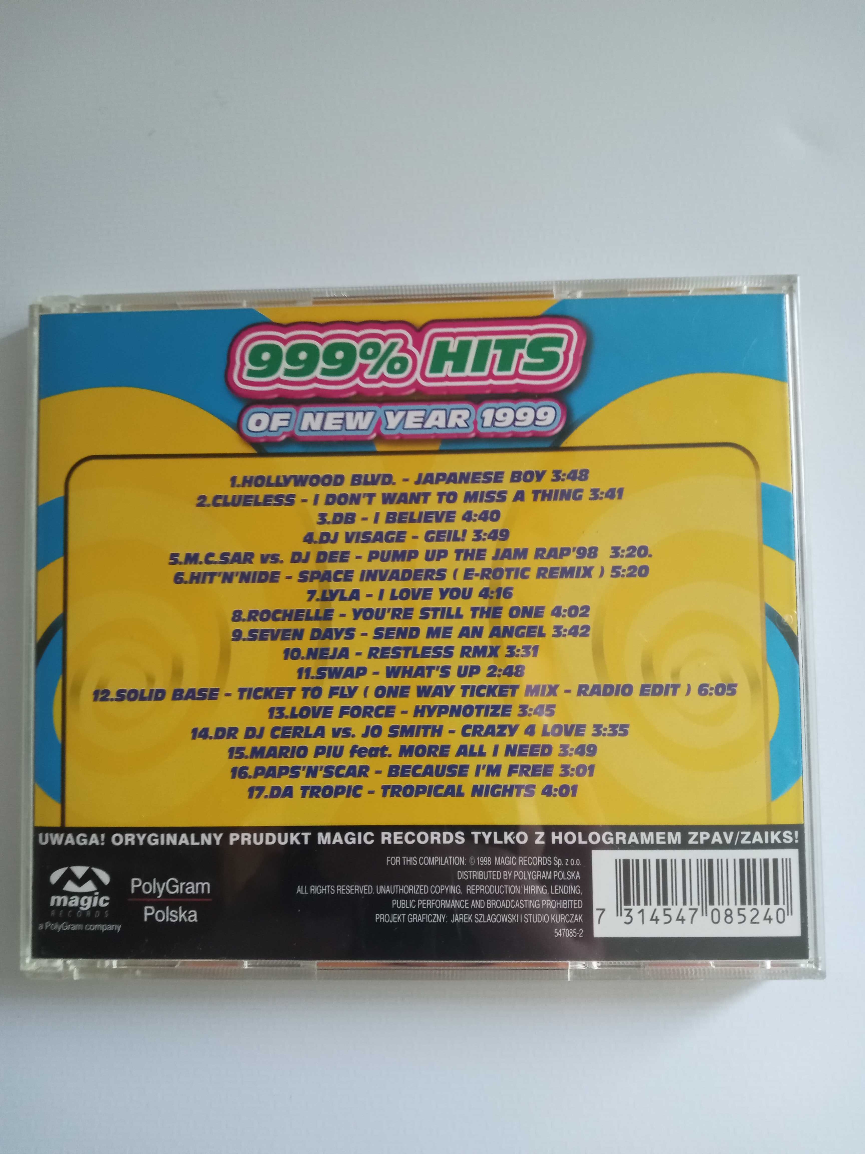 999% Hits Of New Year 1999 - CD