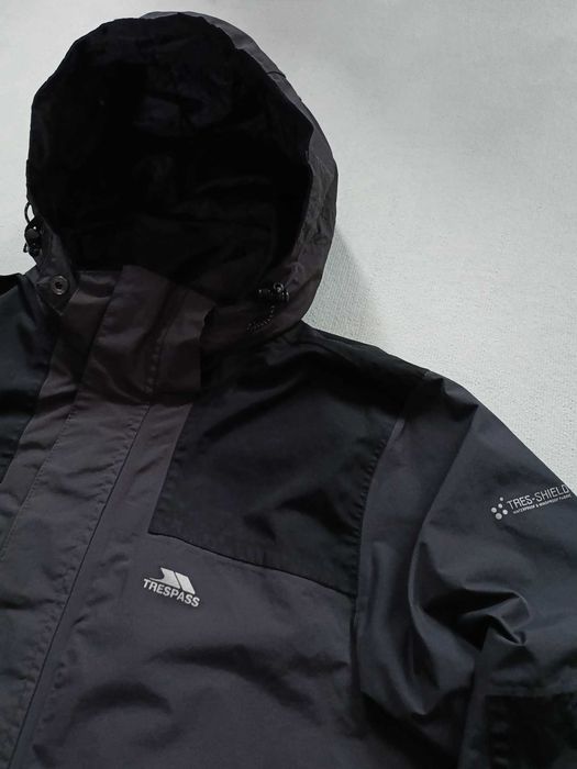 Waterproof Jacket XL Mens Tresspass Tres Shield TP50 Dark Grey
